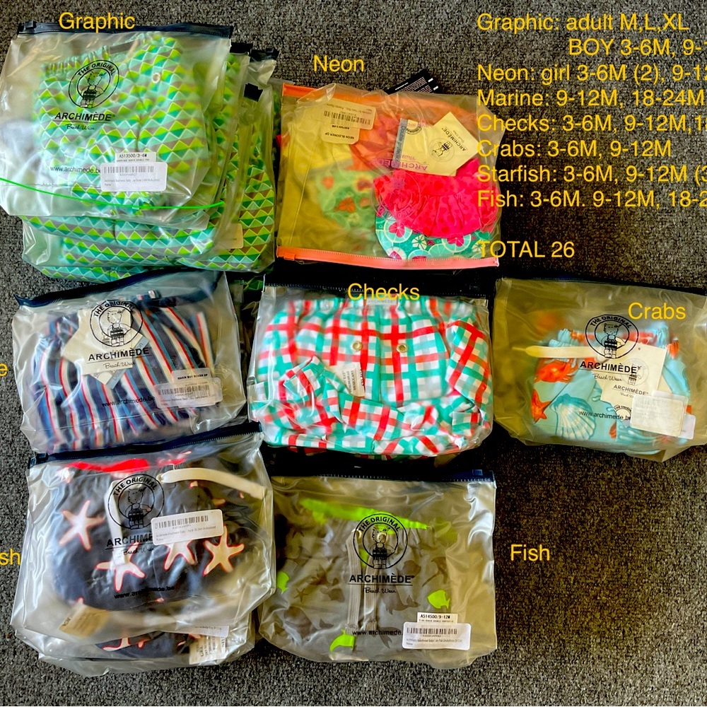 LIQUIDATION - 26 PAIRS OF SWIM SHORTS - BIB